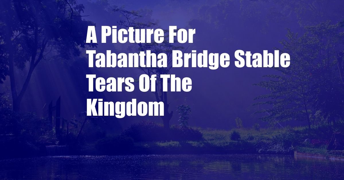 A Picture For Tabantha Bridge Stable Tears Of The Kingdom