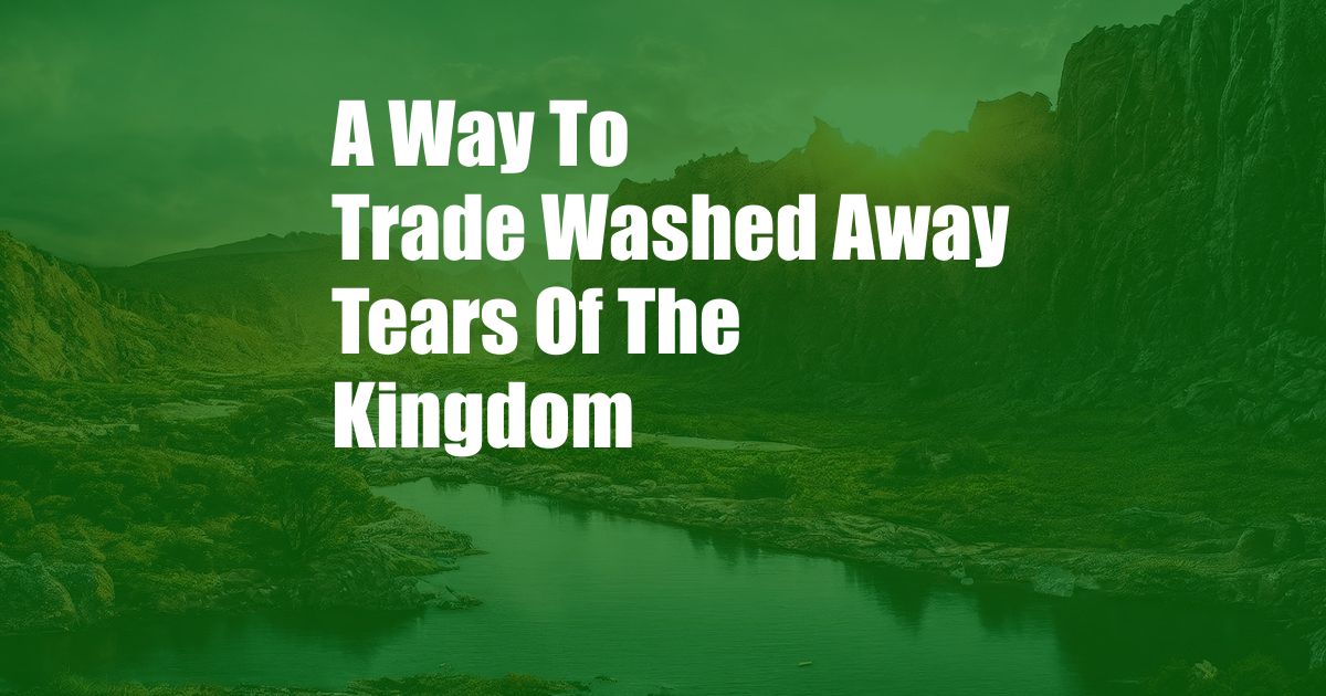 A Way To Trade Washed Away Tears Of The Kingdom