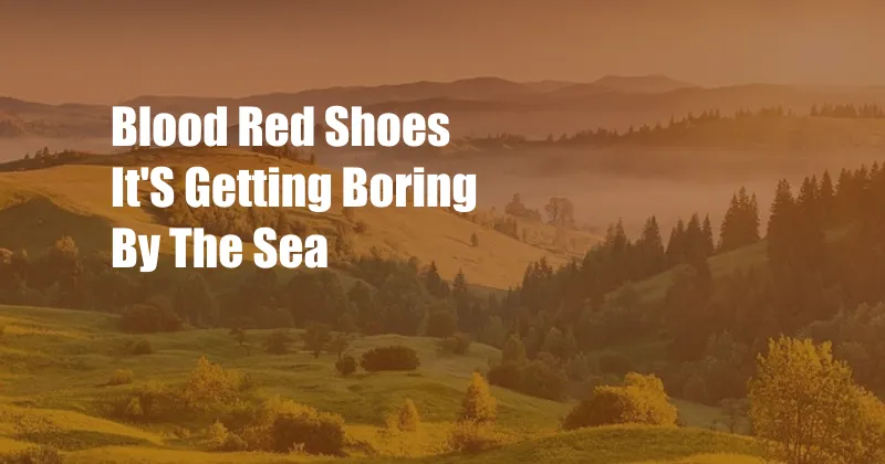 Blood Red Shoes It'S Getting Boring By The Sea