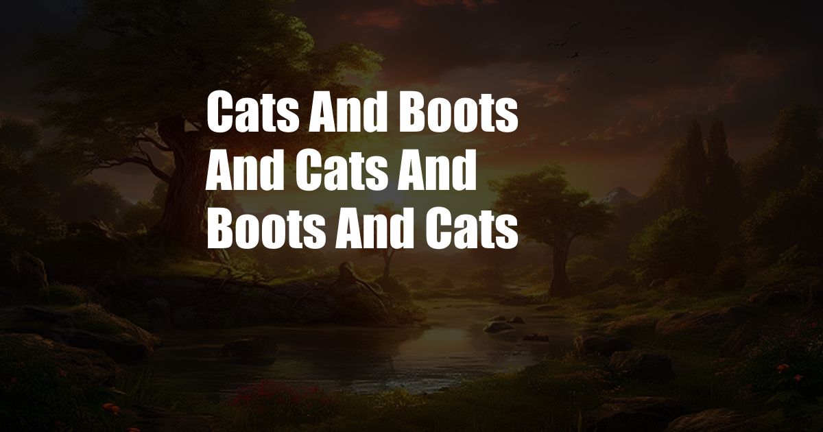 Cats And Boots And Cats And Boots And Cats