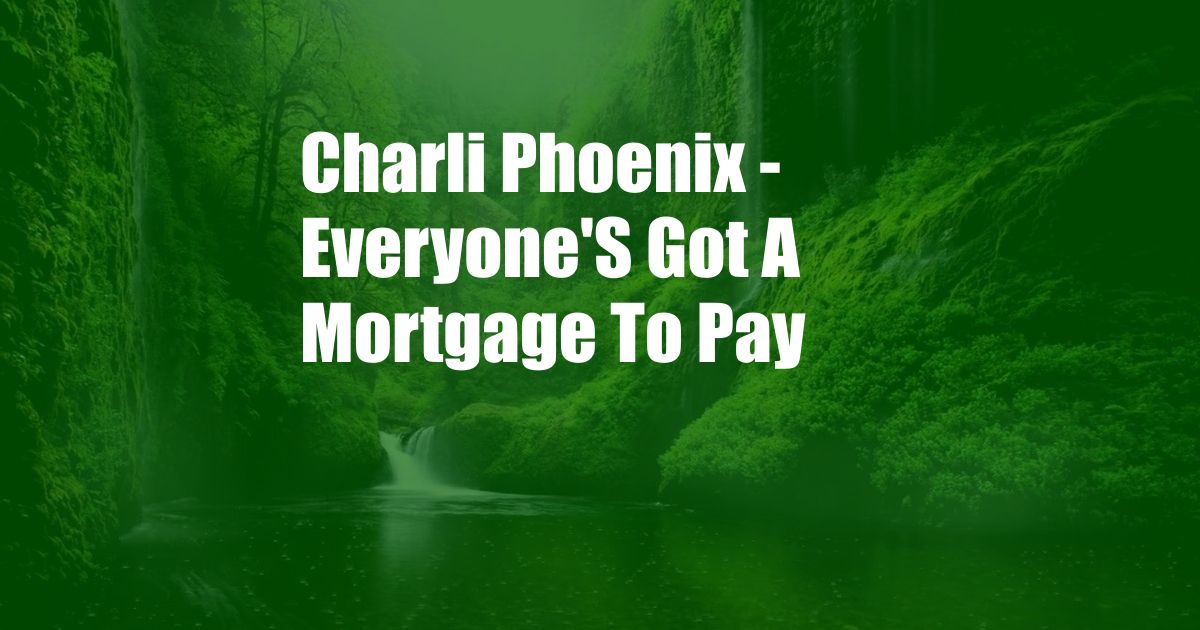 Charli Phoenix - Everyone'S Got A Mortgage To Pay