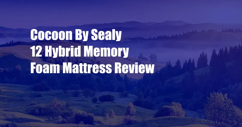 Cocoon By Sealy 12 Hybrid Memory Foam Mattress Review