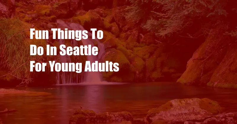 Fun Things To Do In Seattle For Young Adults