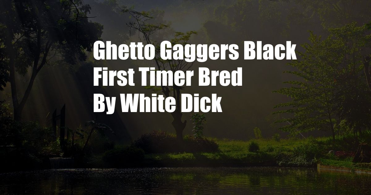 Ghetto Gaggers Black First Timer Bred By White Dick