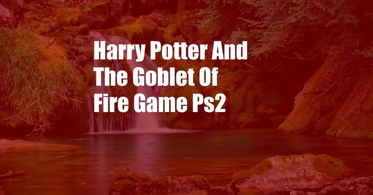 Harry Potter And The Goblet Of Fire Game Ps2