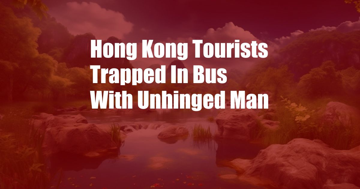 Hong Kong Tourists Trapped In Bus With Unhinged Man