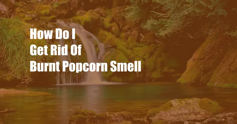 How Do I Get Rid Of Burnt Popcorn Smell