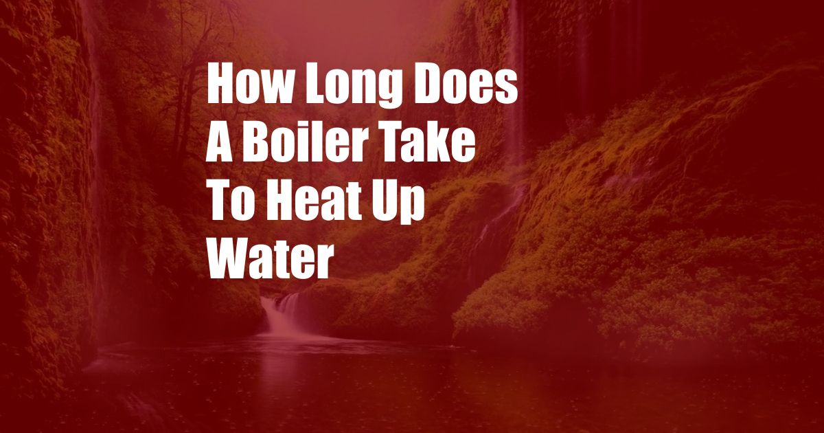 How Long Does A Boiler Take To Heat Up Water