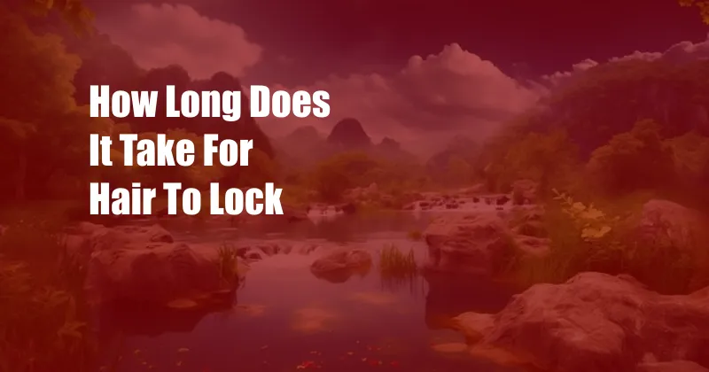 How Long Does It Take For Hair To Lock
