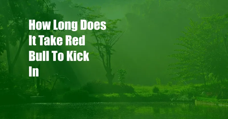 How Long Does It Take Red Bull To Kick In