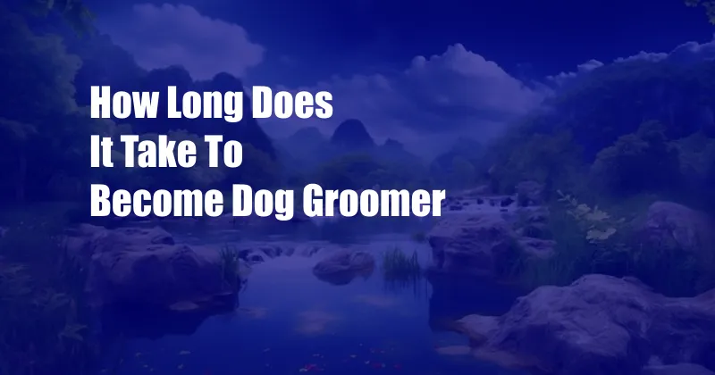 How Long Does It Take To Become Dog Groomer