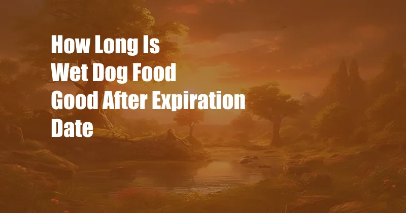 How Long Is Wet Dog Food Good After Expiration Date
