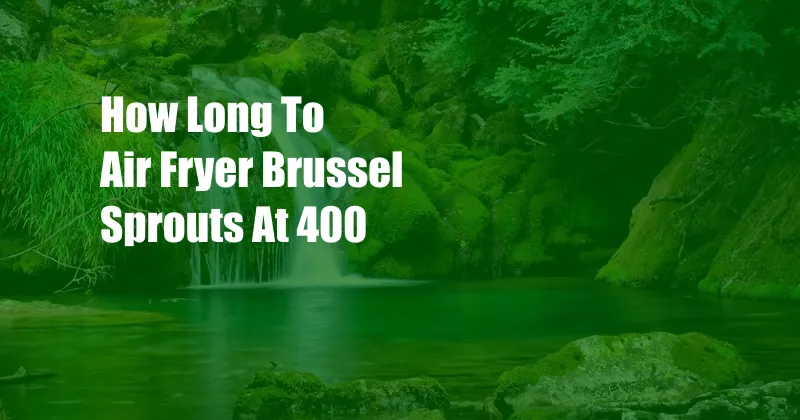 How Long To Air Fryer Brussel Sprouts At 400