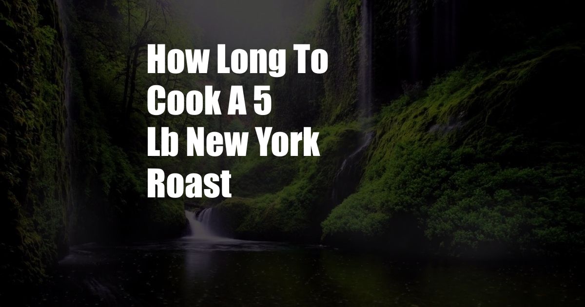 How Long To Cook A 5 Lb New York Roast