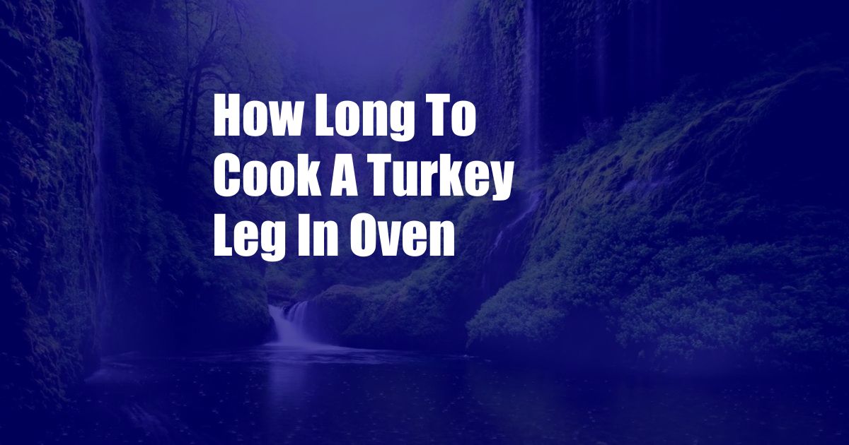 How Long To Cook A Turkey Leg In Oven