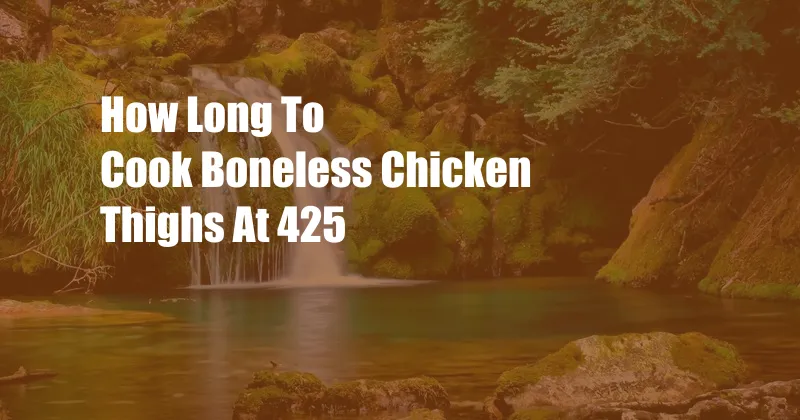 How Long To Cook Boneless Chicken Thighs At 425