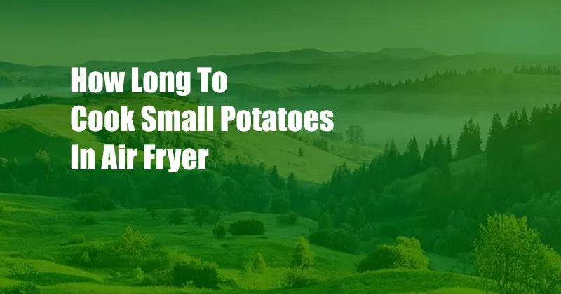 How Long To Cook Small Potatoes In Air Fryer