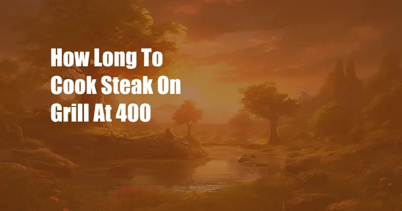 How Long To Cook Steak On Grill At 400