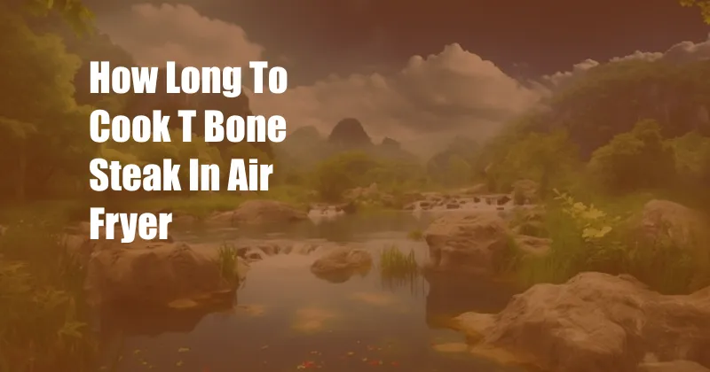 How Long To Cook T Bone Steak In Air Fryer