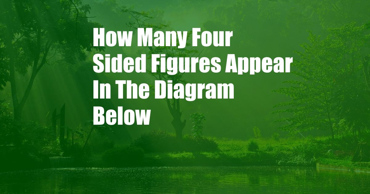 How Many Four Sided Figures Appear In The Diagram Below