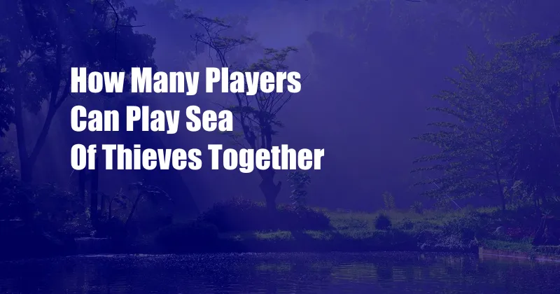 How Many Players Can Play Sea Of Thieves Together