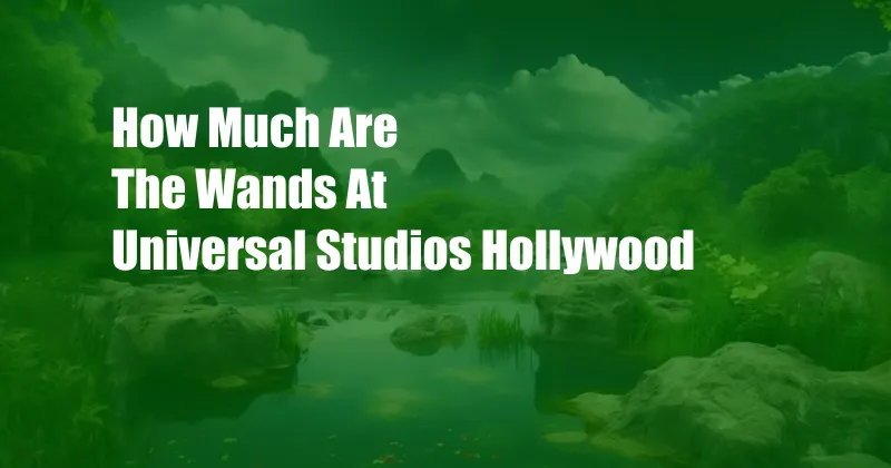 How Much Are The Wands At Universal Studios Hollywood