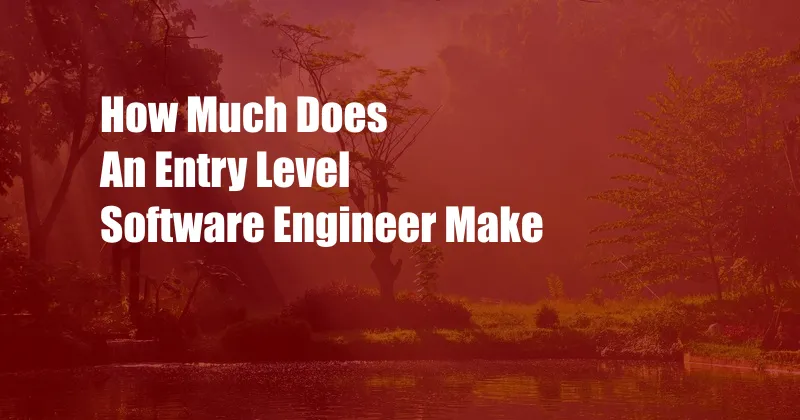 How Much Does An Entry Level Software Engineer Make