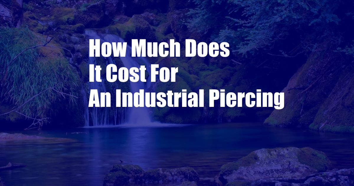 How Much Does It Cost For An Industrial Piercing