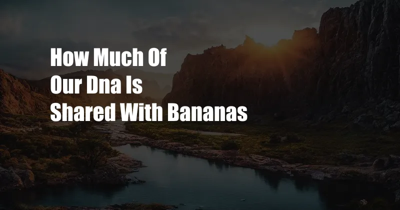 How Much Of Our Dna Is Shared With Bananas