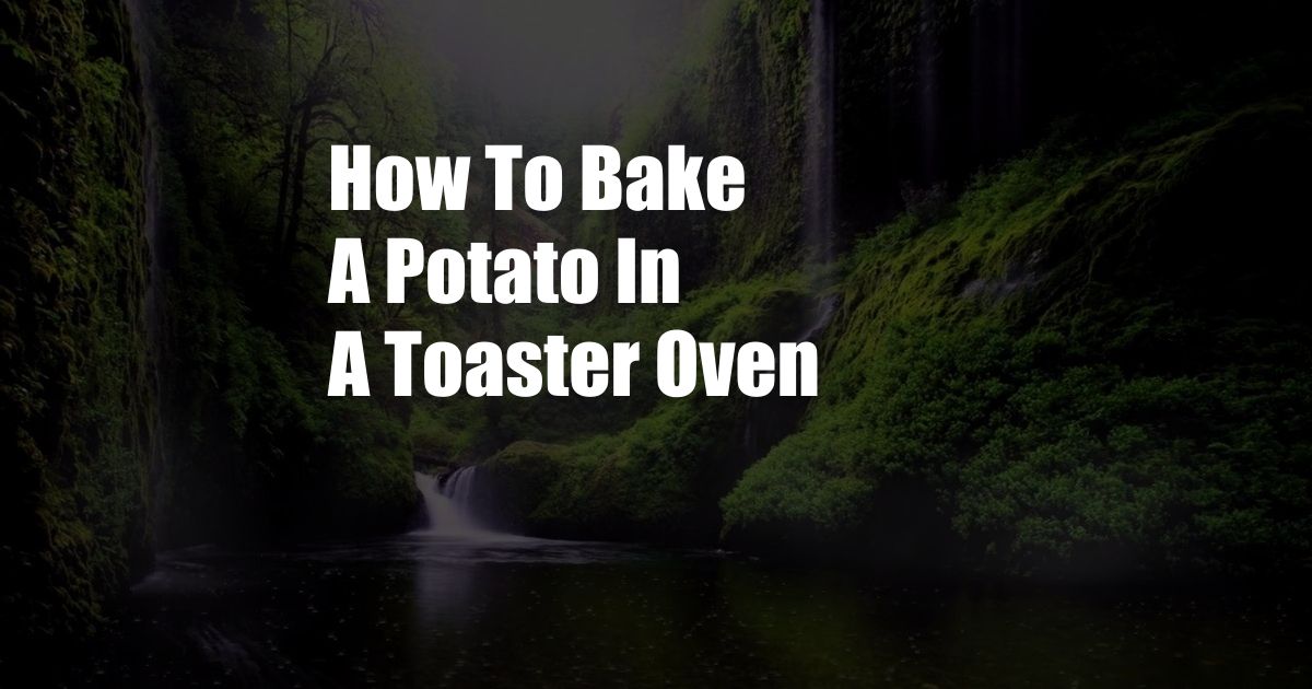 How To Bake A Potato In A Toaster Oven