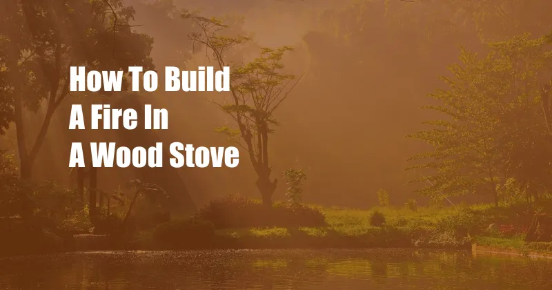 How To Build A Fire In A Wood Stove