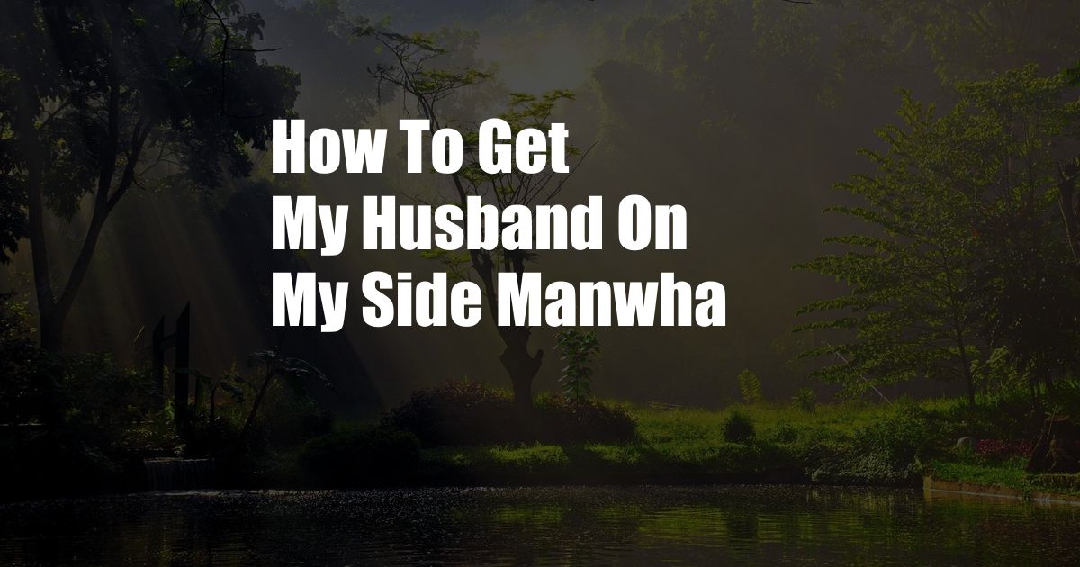 How To Get My Husband On My Side Manwha
