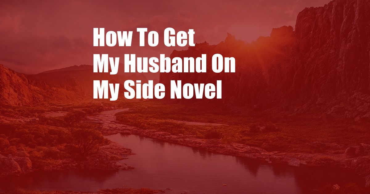 How To Get My Husband On My Side Novel 