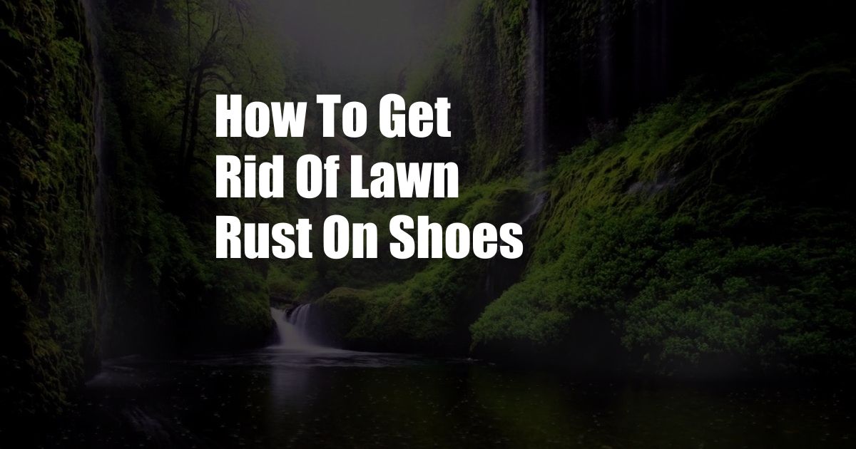 How To Get Rid Of Lawn Rust On Shoes