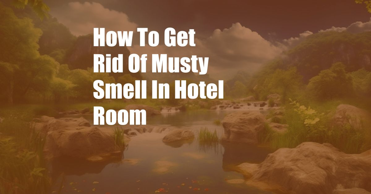 How To Get Rid Of Musty Smell In Hotel Room