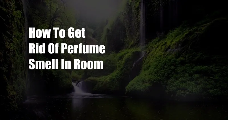 How To Get Rid Of Perfume Smell In Room