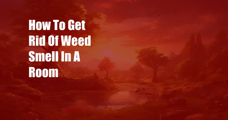 How To Get Rid Of Weed Smell In A Room