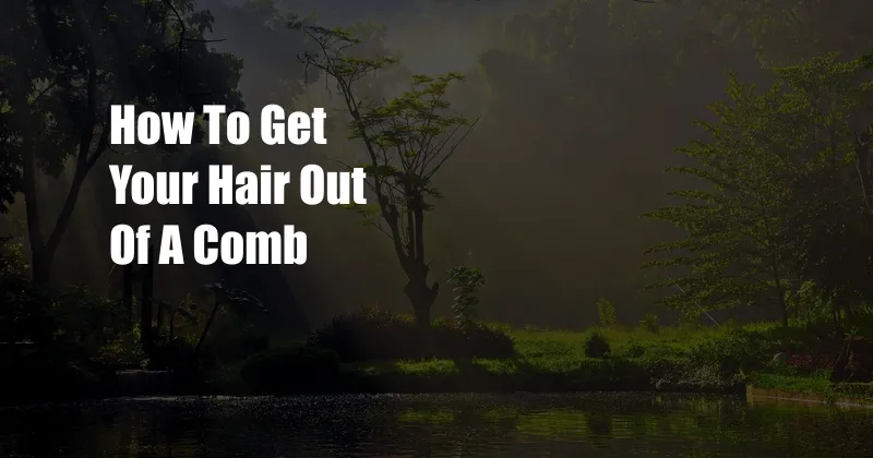 How To Get Your Hair Out Of A Comb