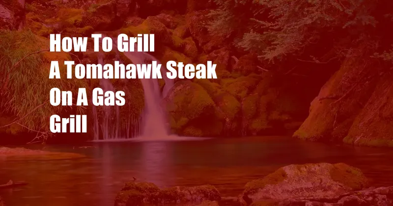 How To Grill A Tomahawk Steak On A Gas Grill