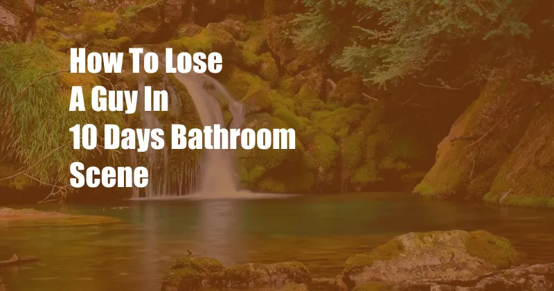 How To Lose A Guy In 10 Days Bathroom Scene