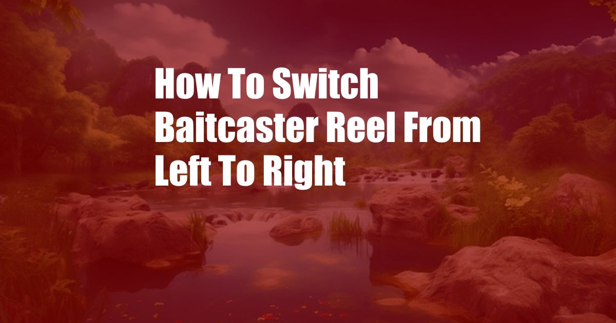 How To Switch Baitcaster Reel From Left To Right