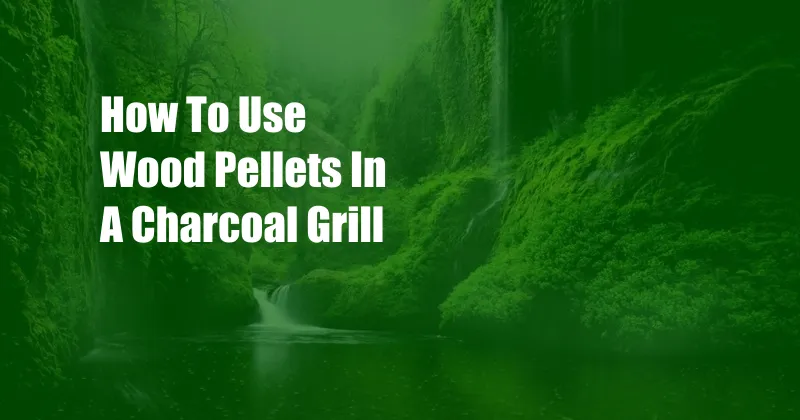 How To Use Wood Pellets In A Charcoal Grill