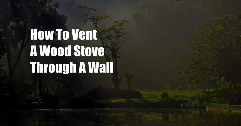 How To Vent A Wood Stove Through A Wall