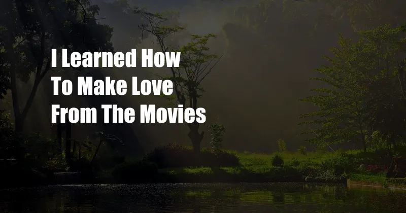 I Learned How To Make Love From The Movies