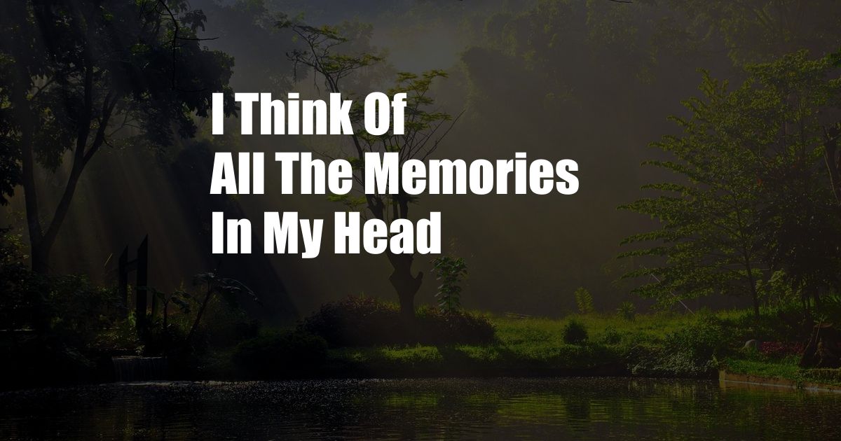 I Think Of All The Memories In My Head