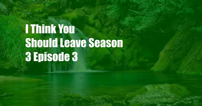 I Think You Should Leave Season 3 Episode 3