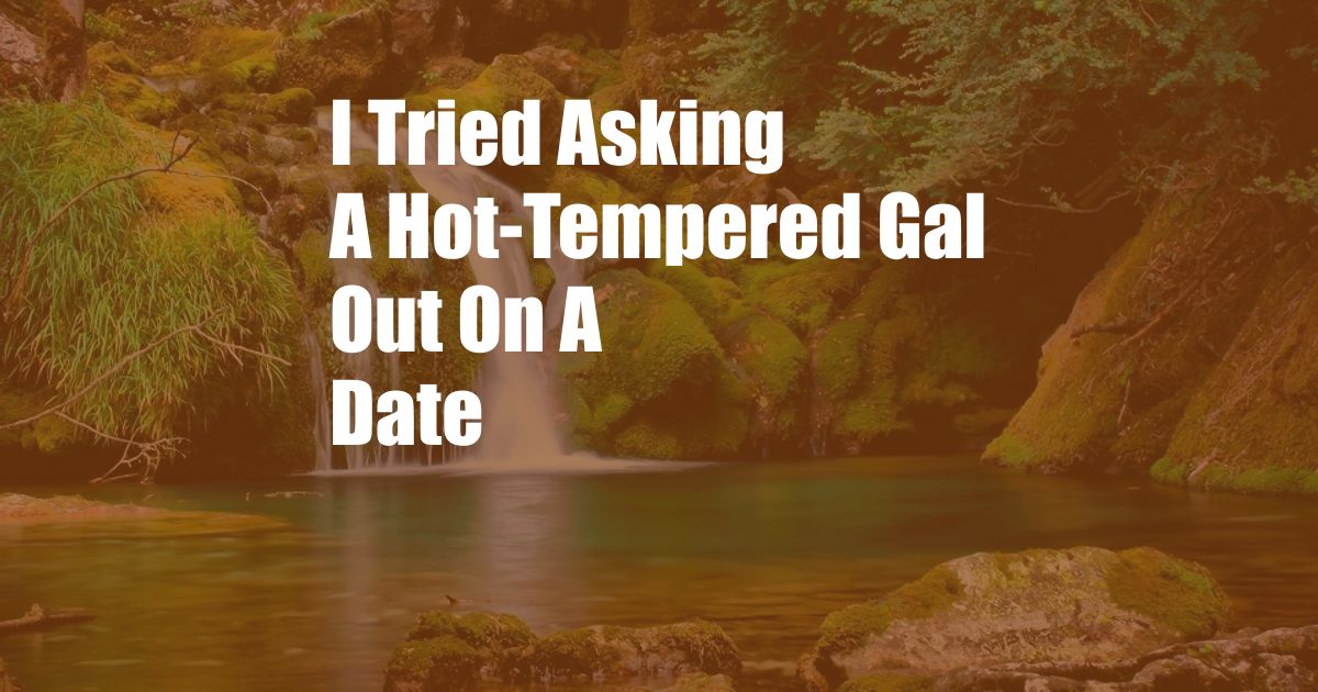 I Tried Asking A Hot-Tempered Gal Out On A Date