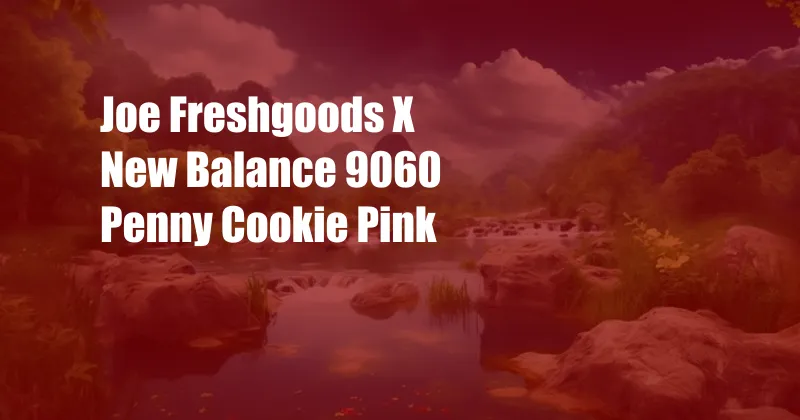 Joe Freshgoods X New Balance 9060 Penny Cookie Pink