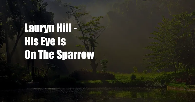 Lauryn Hill - His Eye Is On The Sparrow