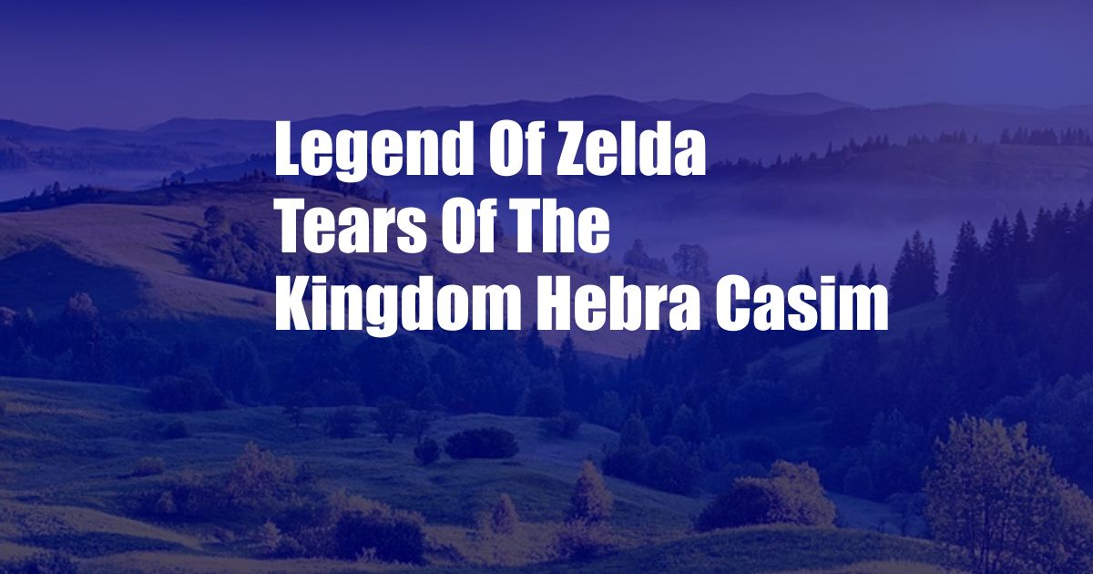 Legend Of Zelda Tears Of The Kingdom Hebra Casim